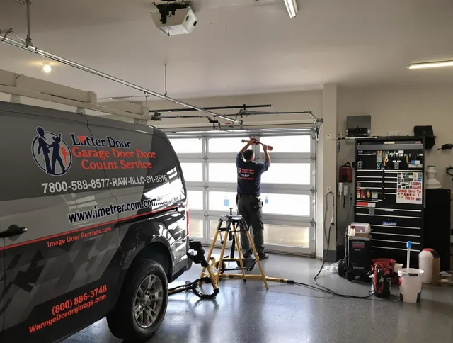 Aurora Garage Door Repair team performing same-day garage door repair in Aurora